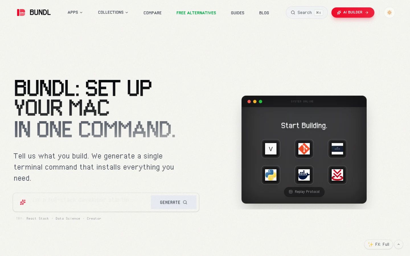 Bundl website